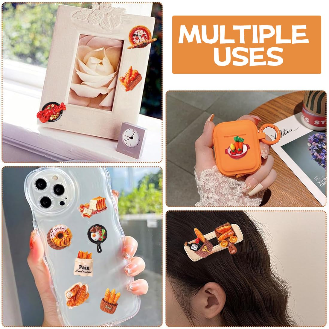 Set 42 Pezzi Mini Cibo Per Casa Delle Bambole – Accessori In Miniatura Scala 1:12 – Torte, Tazze, Posate Per Cucina E Micro Paesaggi Fai Da Te