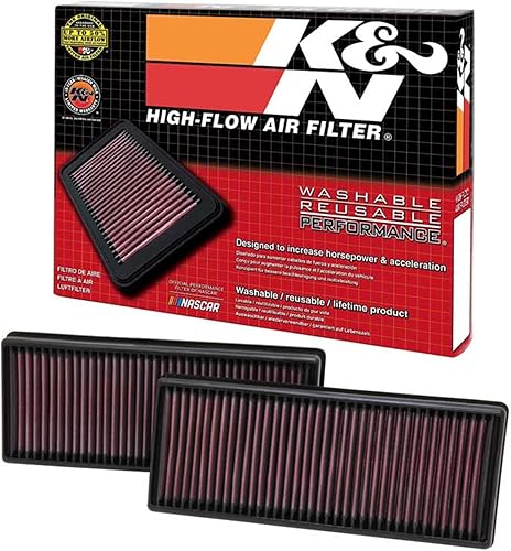 K&N - Filtro de aire para motor. Filtro de repuesto de alto rendimiento, prémium, lavable.