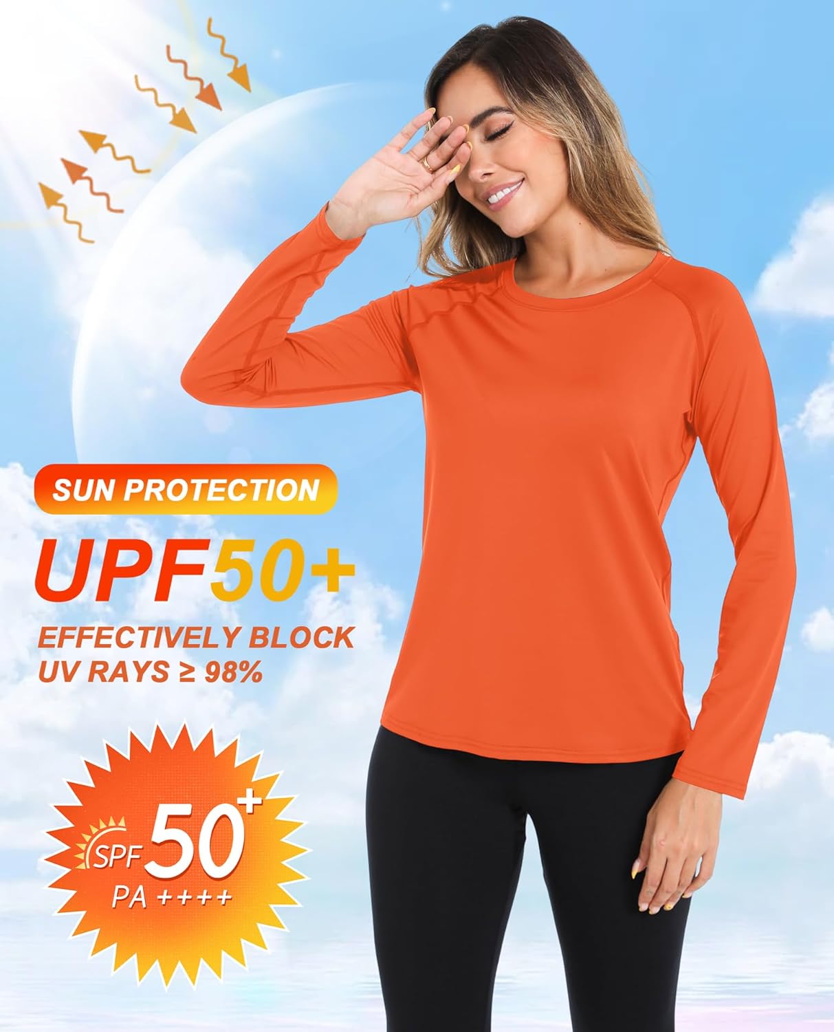 Boyzn 1, 3 or 5 Pack Women's Long Sleeve T Shirts Quick Dry UPF 50+ Sun Protection Shirts Athletic Exercise Gym Yoga T-Shirts - Image 3