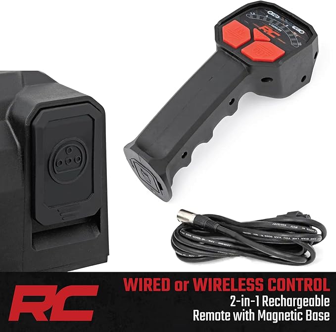 Winche Eléctrico 13000 lb con Cuerda Sintética 12V Rough Country miniatura 7