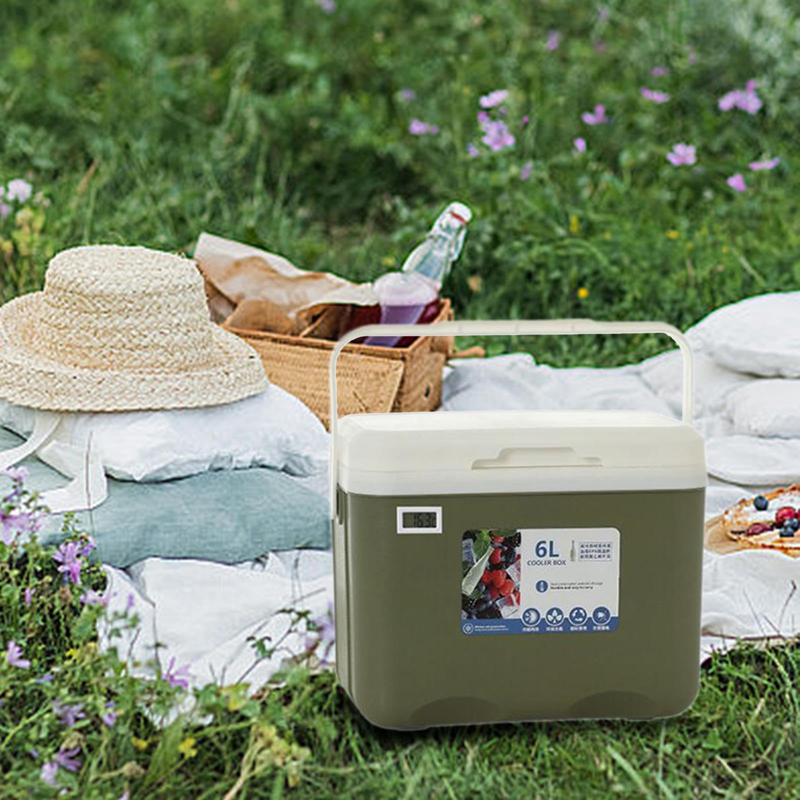 Nevera Portátil de 6 litros para Congelar Alimentos Calientes. Caja Isotérmica Pequeña para Uso Comercial, Playa, Picnic, Bebidas Deportivas Y Leche M