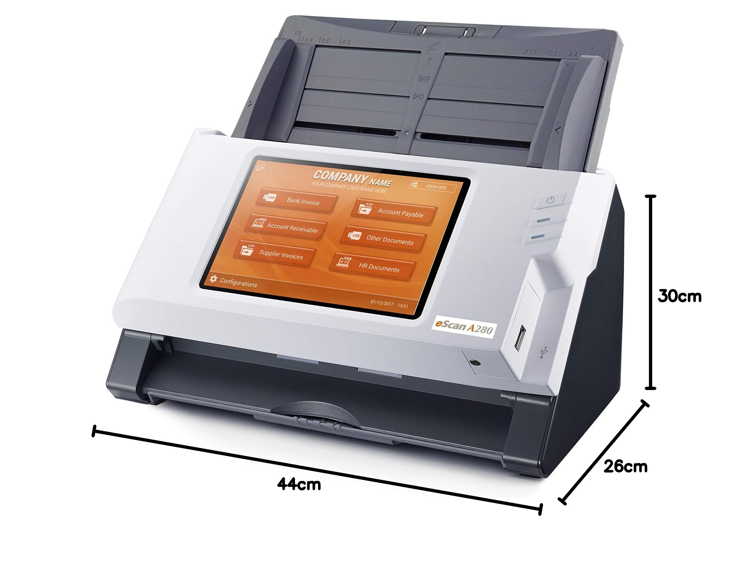 Plustek eScan A280 Enterprise 600 x 600 DPI