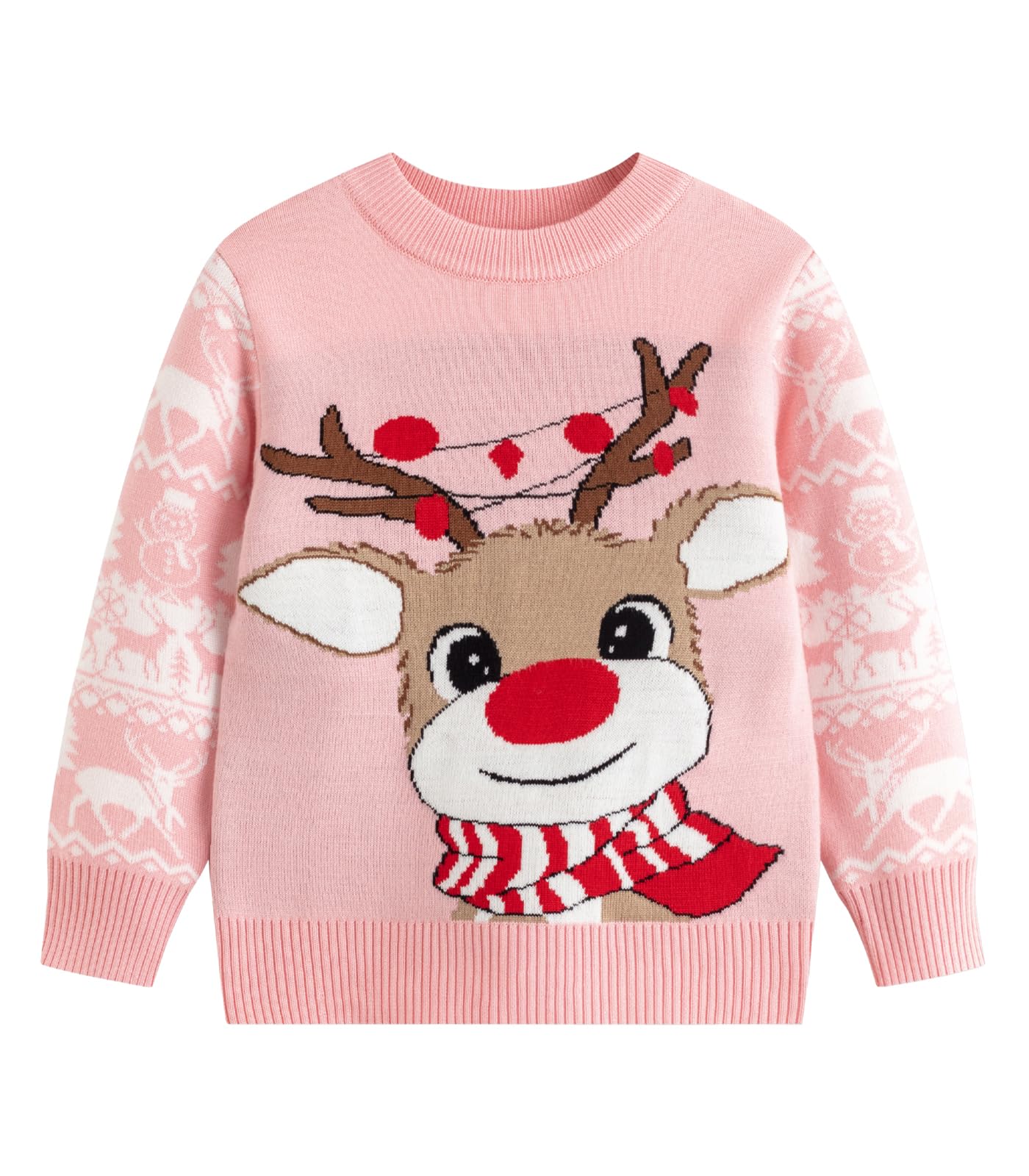 Remimi Kids Christmas Sweater for Toddler Girls Boys Holiday Pullover Top