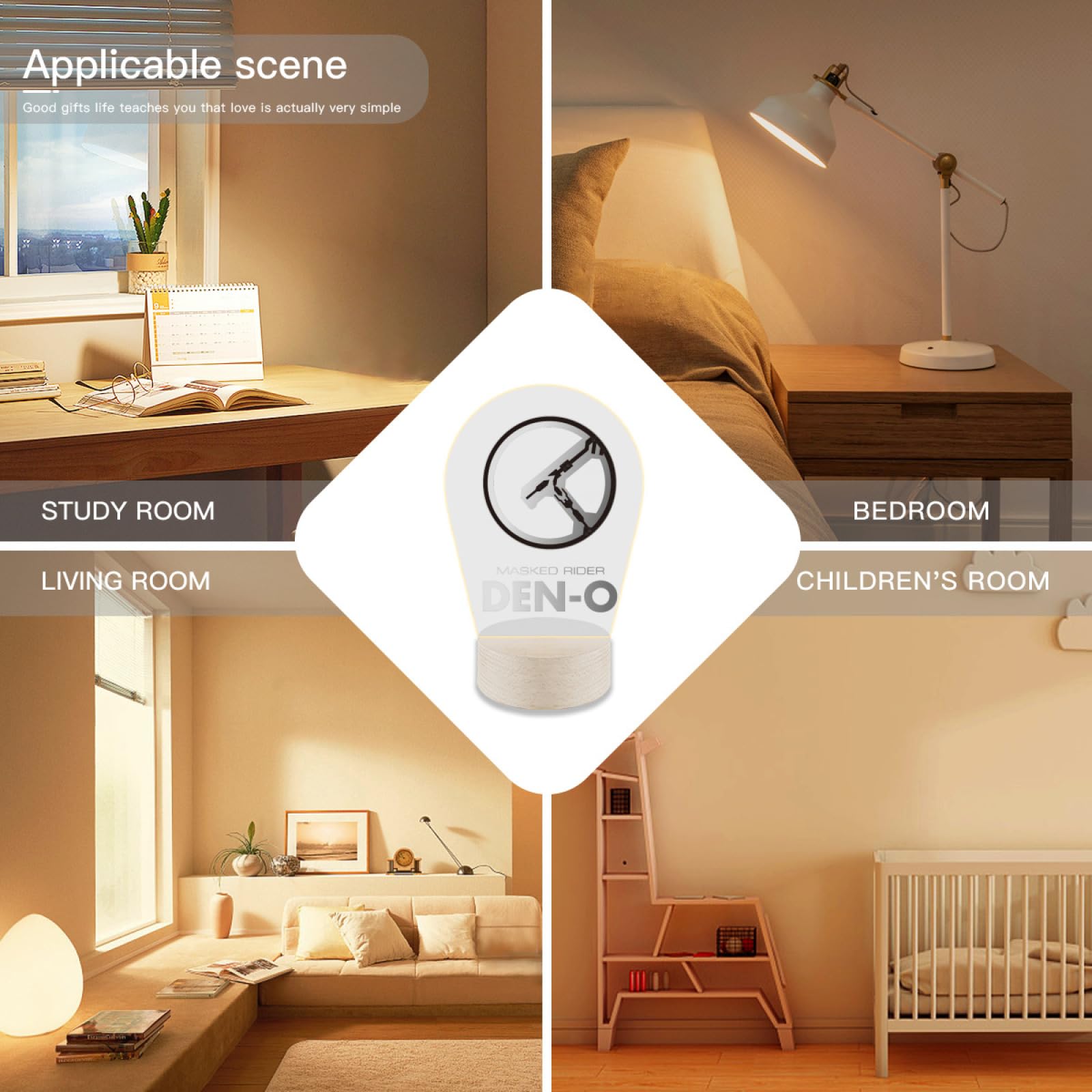 Amazon.co.jp : ナイトライト 仮面ライダー電王 LEDライト テーブル 
