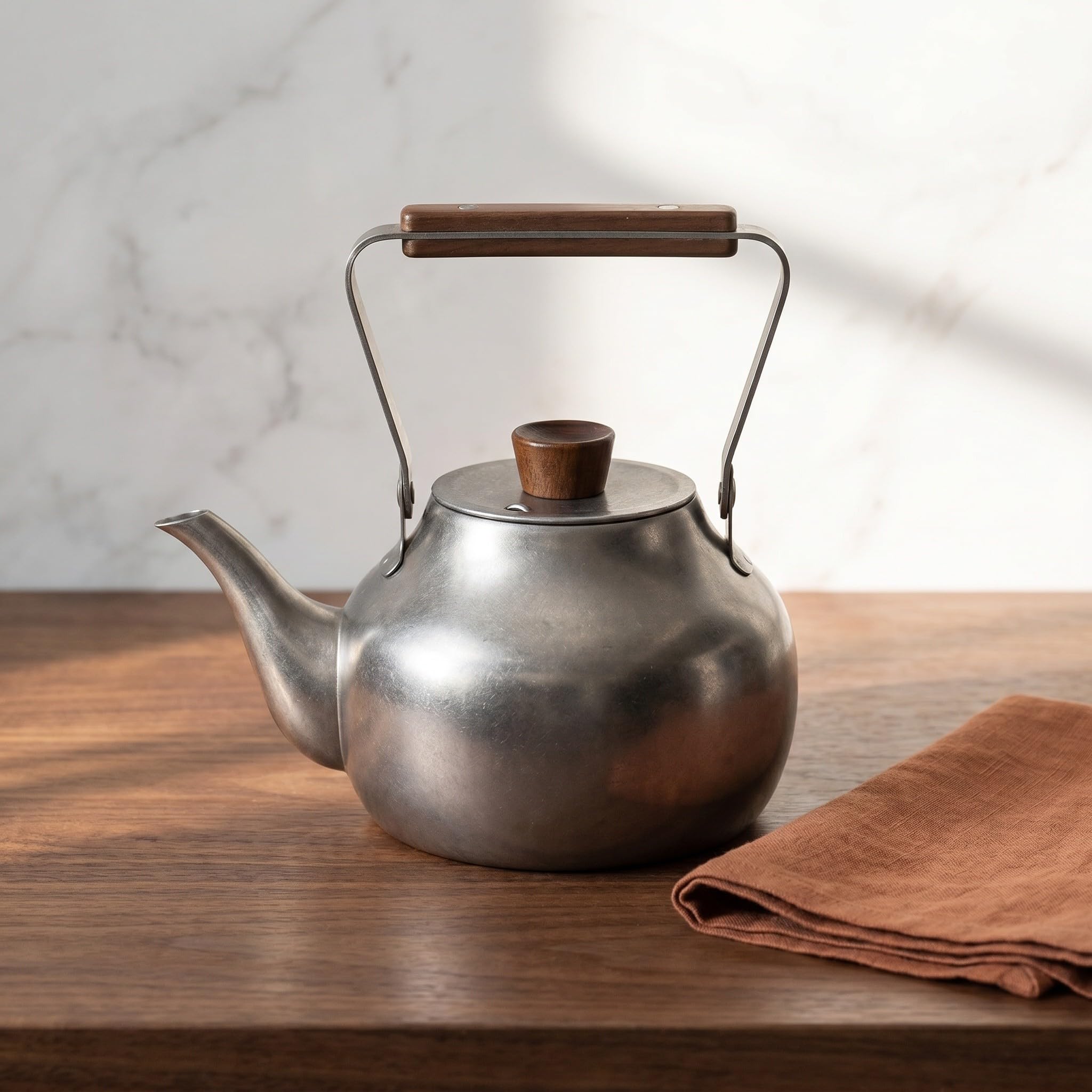 SHINEOFI Tetera para Infusión de Té de Acero Inoxidable con Filtro Hervidor de Agua Resistente y Duradero para Preparar Té Casa