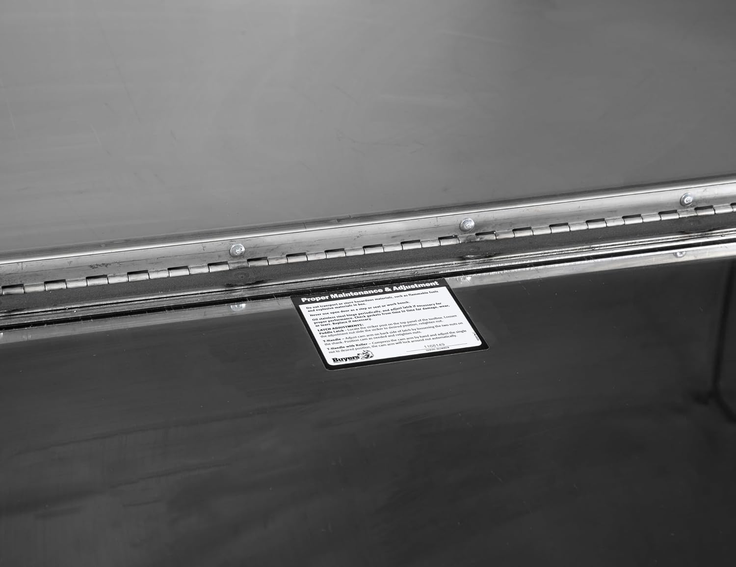 Buyers Products 1702610 Polished Stainless Steel Underbody Truck Box with Lockable T-Handle Latch, 18 x 18 x 48 Inch, for Work/Utility Truck, Truck Storage and Organizer, Made in The USA, Silver