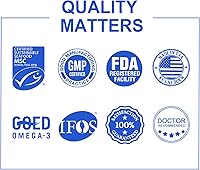 Vista 7 de Dr.Brian Omega 3 Aceite de pescado inodoro - 1200 mg 180 cápsulas blandas sabor limón rTG Omega3 EPA y DHA Suplementos de ácidos grasos Omega