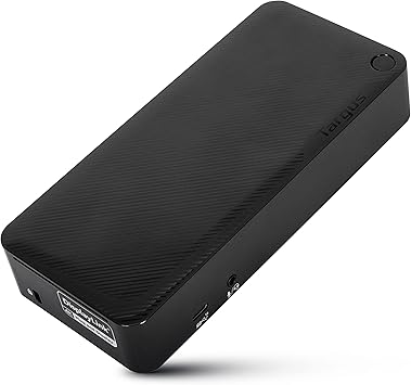 Targus USB C Docking Station Universal DV4K, USB C Laptop Docking Station Dual Monitor 2 HDMI, with Legacy Host Power Kit, Works w/Operating Systems Like Windows, Mac, Android, iOS DOCK192USZ