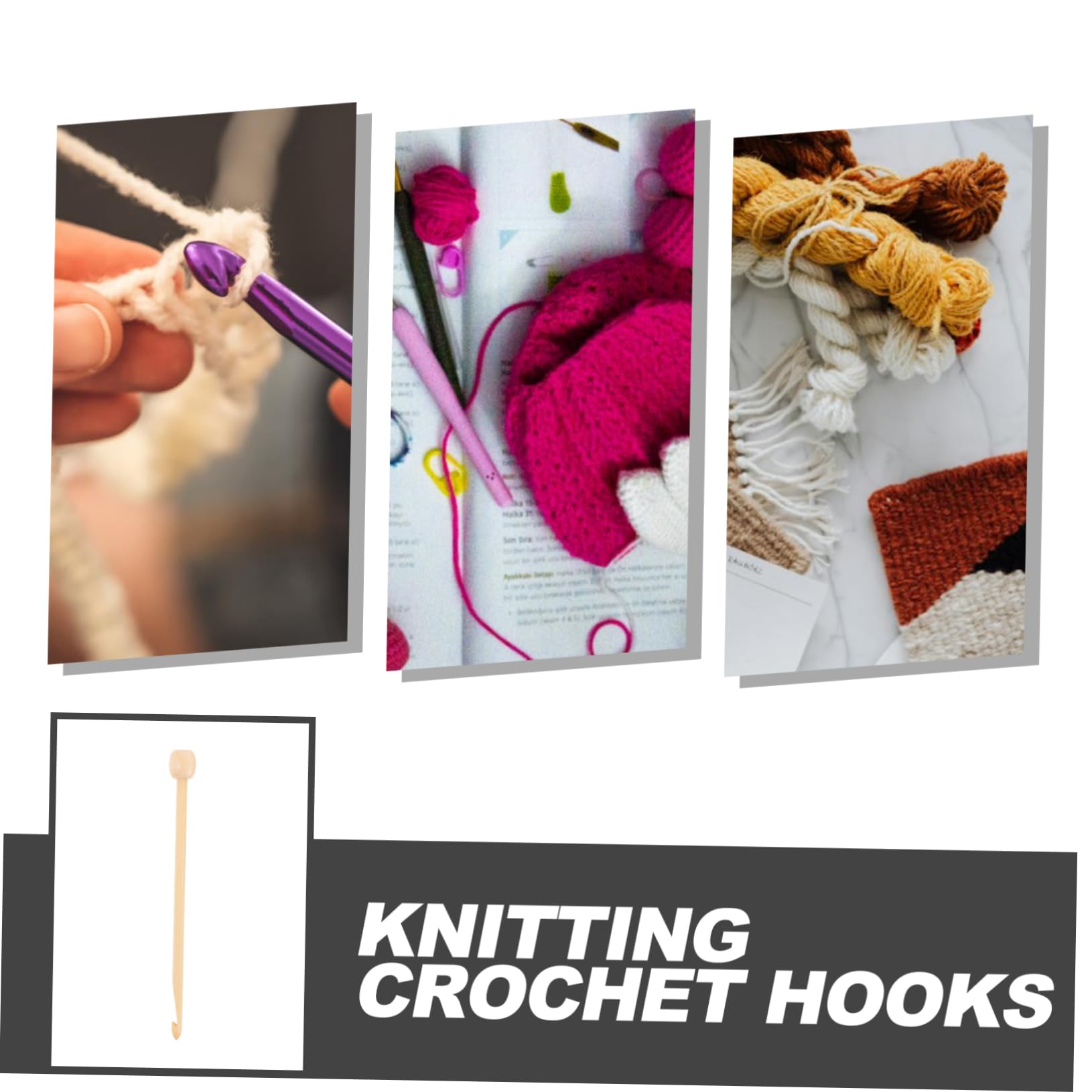 SHINEOFI 40piezas De Ganchillo Mini Para Tejer De Crochet Para Manualidades De Lana De Tejer Para Suéteres y Accesorios De Muñeca