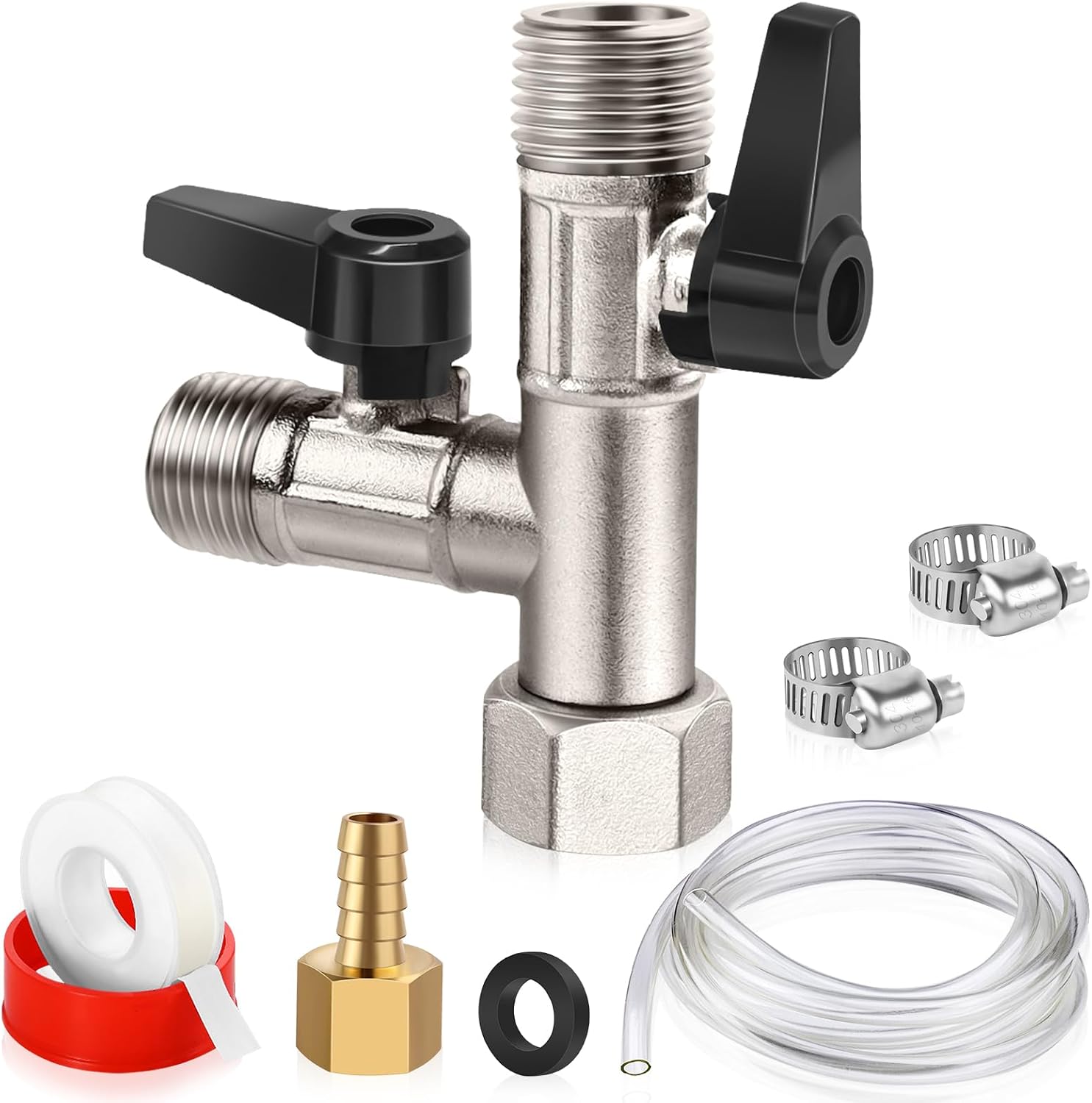 Amazon.com: Boltigen RV Winterizing Kit, Brass Nickel Plated RV 3-way ...