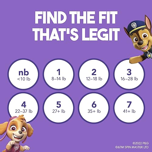Miniatura 7 de Luvs Pañales - Talla 1, 116 unidades, pañales desechables para bebé de Paw Patrol