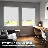 Vista 2 de CHICOLOGY Persianas enrollables opacas personalizadas, sin cordón, para el hogar, tratamientos de ventana, persianas de puerta, persianas opacas