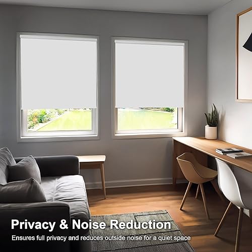 Miniatura 2 de CHICOLOGY Persianas enrollables opacas personalizadas, sin cordón, para el hogar, tratamientos de ventana, persianas de puerta, persianas opacas,