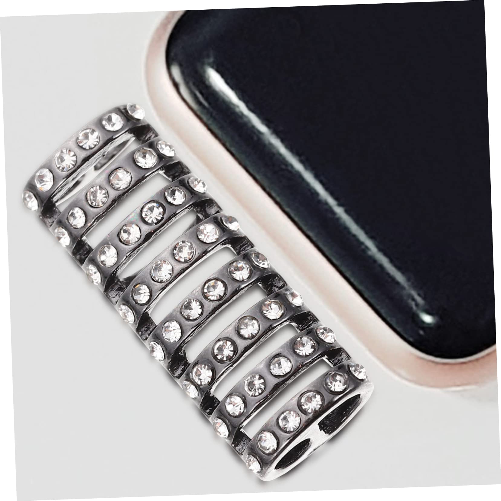 Housoutil 50 Pièces connecteur de sangle décor en strass connecteur de bande de montre montres connecteur de montre en alliage accessoire de bracelet de montre bijoux Regardez adaptateur