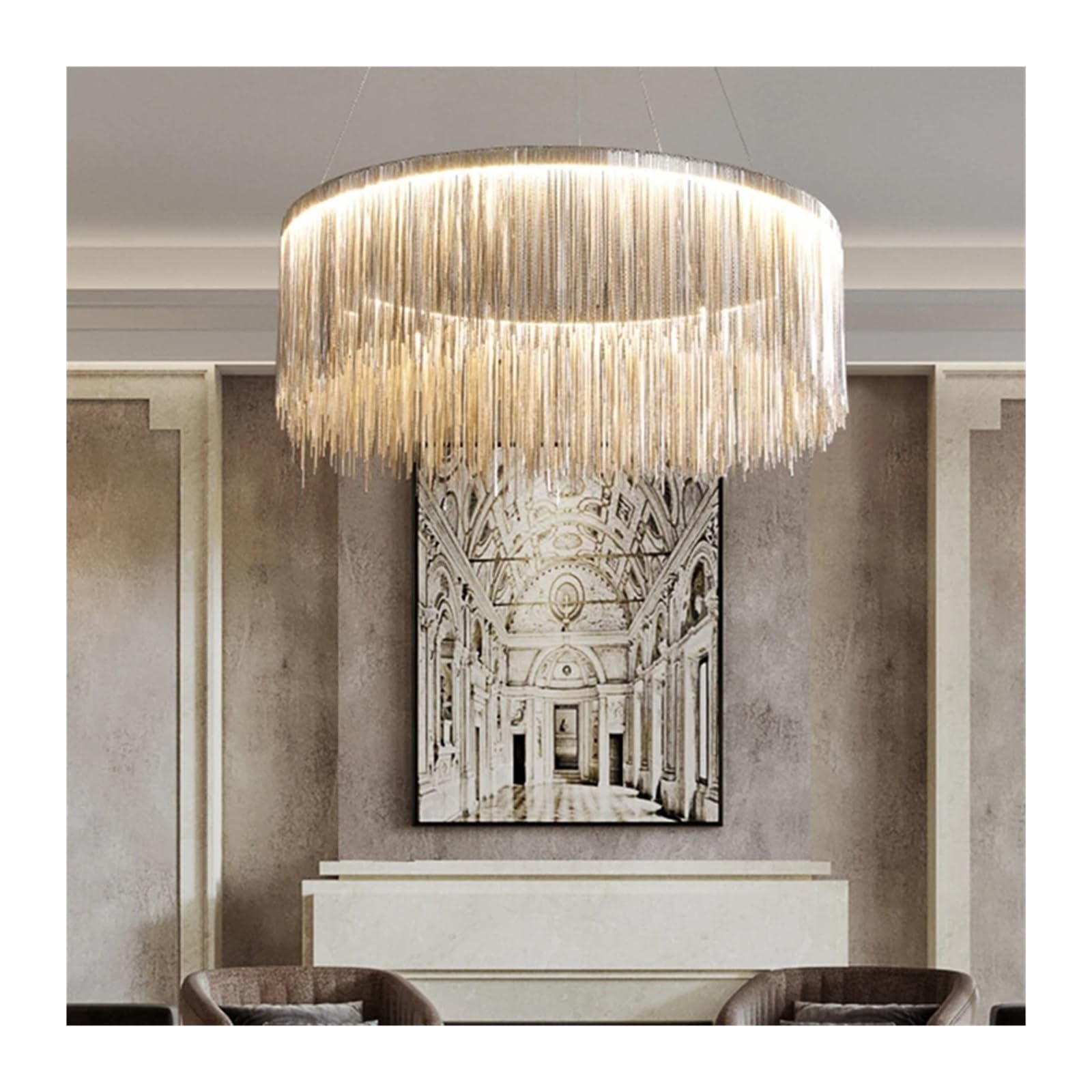 Lustre de salle à manger moderne plafonnier LED lumière blanche froide