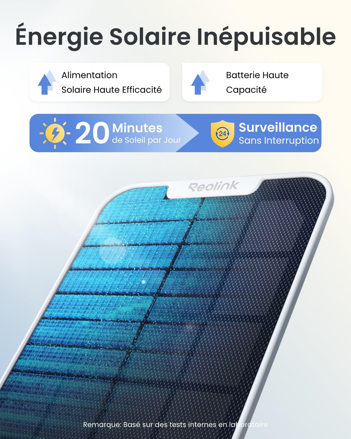 Reolink Argus PT Ultra 4K Camera Surveillance WiFi Extérieure, 2,4/5 GHz Wi-Fi 6, Détection Intelligent, Vision Nocturne Couleur, Suivi Automatique, Alimenté par Batterie + Panneau Solaire
