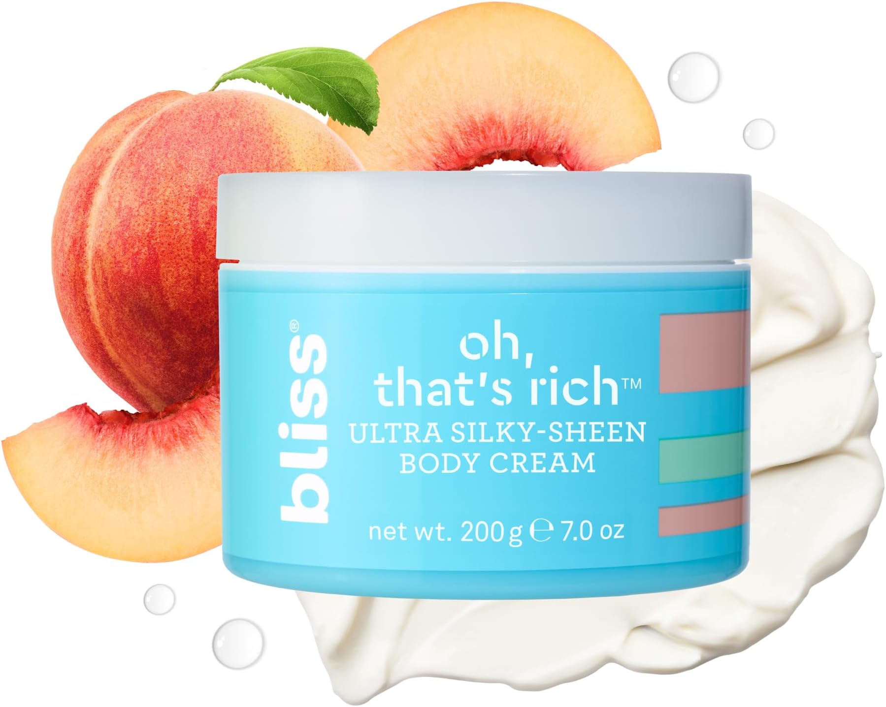 Bliss Oh, That's Rich Ultra Silky-Sheen Body Cream | Instantly Absorbs | Smooth & Soothe the Driest Skin | Paraben Free, Cruelty Free | 7.0 oz