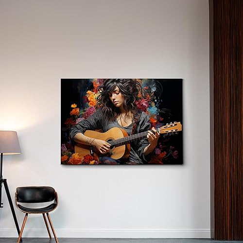 Miniatura 3 de Print guitar canvas print wall decor, ready to hang wall print, design canvas print, Canvas Wall Dekor