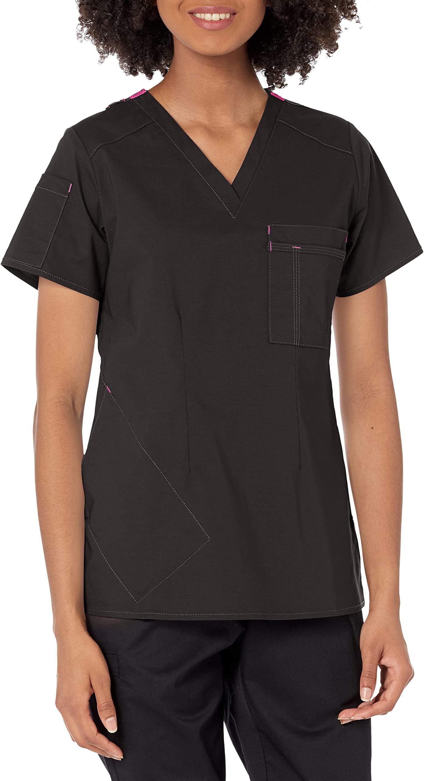 WonderWinkwomens Women's Joy V-nk Tuck-in Scrub Top Women's Joy V-Nk Tuck-In Scrub Top
