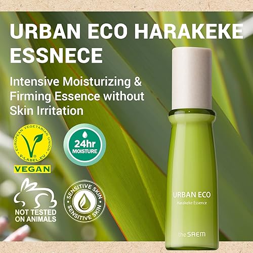 Miniatura 2 de THESAEM Urban Eco Harakeke Essence 1.69 onzas líquidas - Esencia facial hidratante vegana con extractos de Harakeke y ácido hialurónico - Refina la