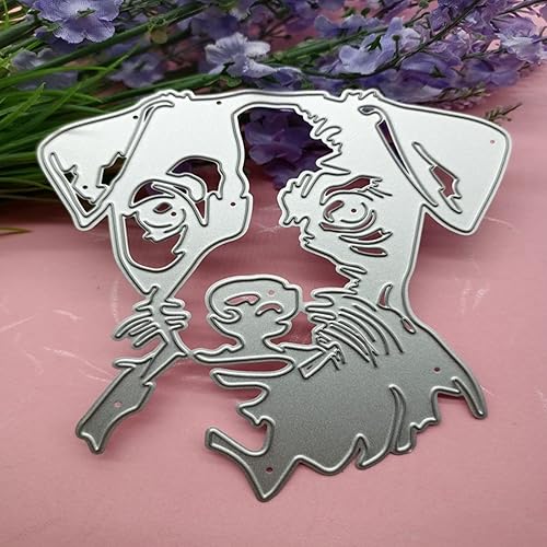 Miniatura 8 de Troqueles de corte de animales, troqueles para perros, plantillas de grabado en relieve para bricolaje álbumes de recortes, tarjetas de regalo,