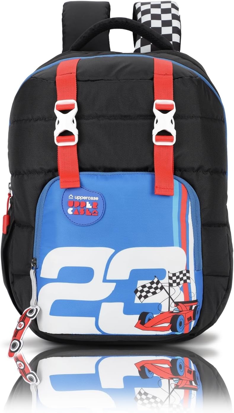 26L Sprout 02 | School Bag | 2 Full Access Compartment | Well padded Shoulder Strap with Grab Handle | Name Tag, Organiser & Plush Charm Inside | For Girls & Boys | 750 Days Warranty