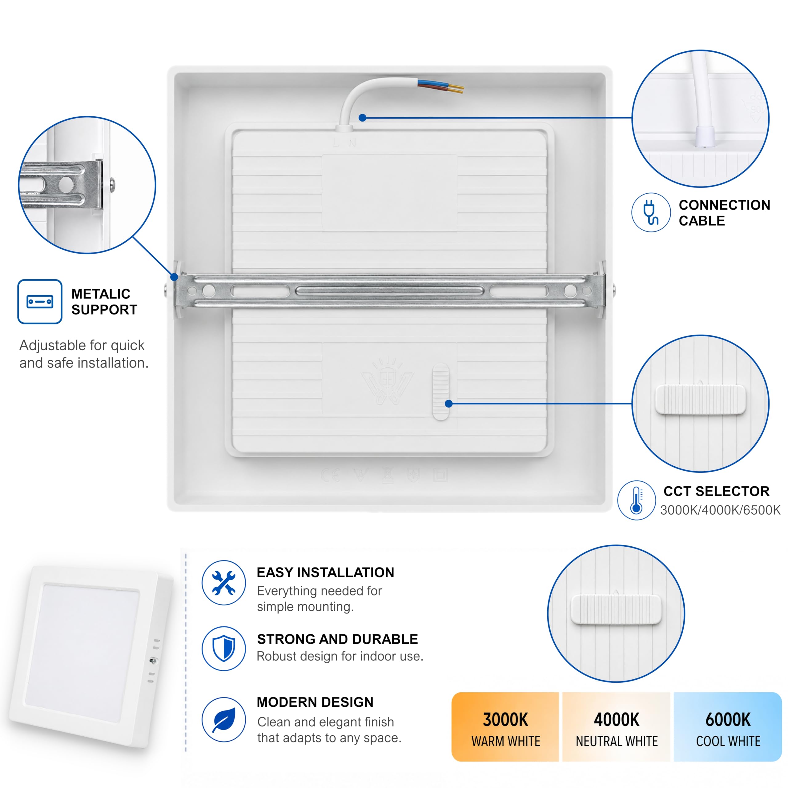 CLAR - Plafoniera LED Soffitto