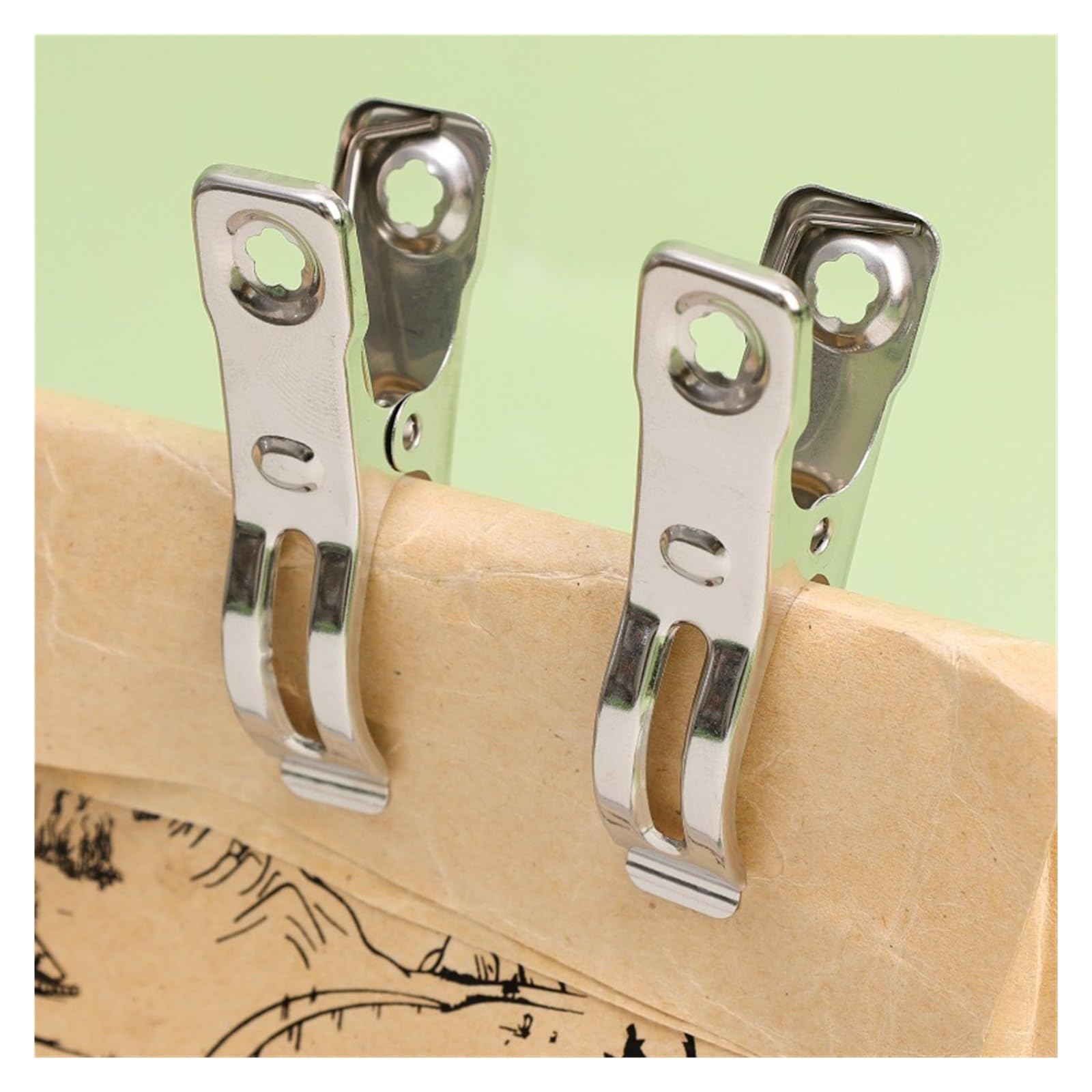 Metall-Wäscheklammern, 100 Stück, Edelstahl, zum Trocknen von Kleidung, Socken, Wäscheklammern, zum Aufhängen, Snackbeutel, Versiegelung, Aufbewahrungsklemme für Wäscheleine, Befestigung, Handtuch
