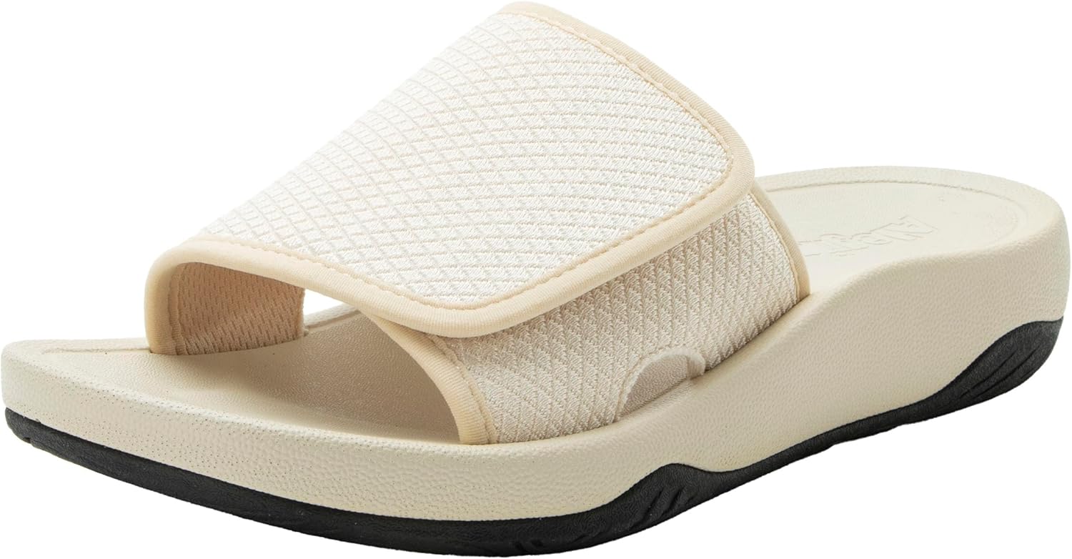 Alegria Women Ova8tion Ovation Ergo Foam Flat Slide Water-Friendly Sandal