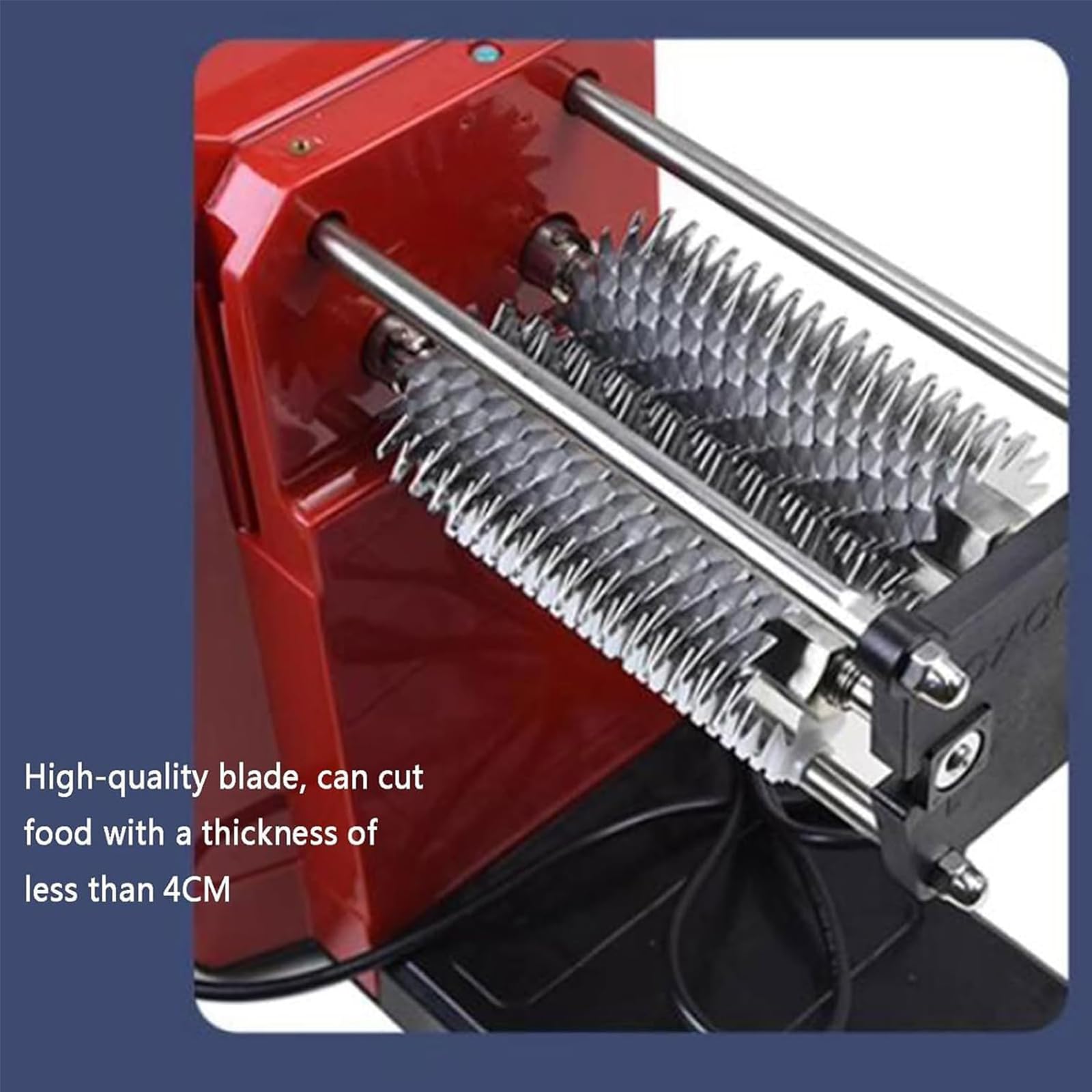 Elektrischer Fleischklopfer, 600 W, verstellbare Fleischdicke 0–4 cm, abnehmbarer Spritzschutz, leicht zu reinigen für Rind, Huhn und Schweinefleisch