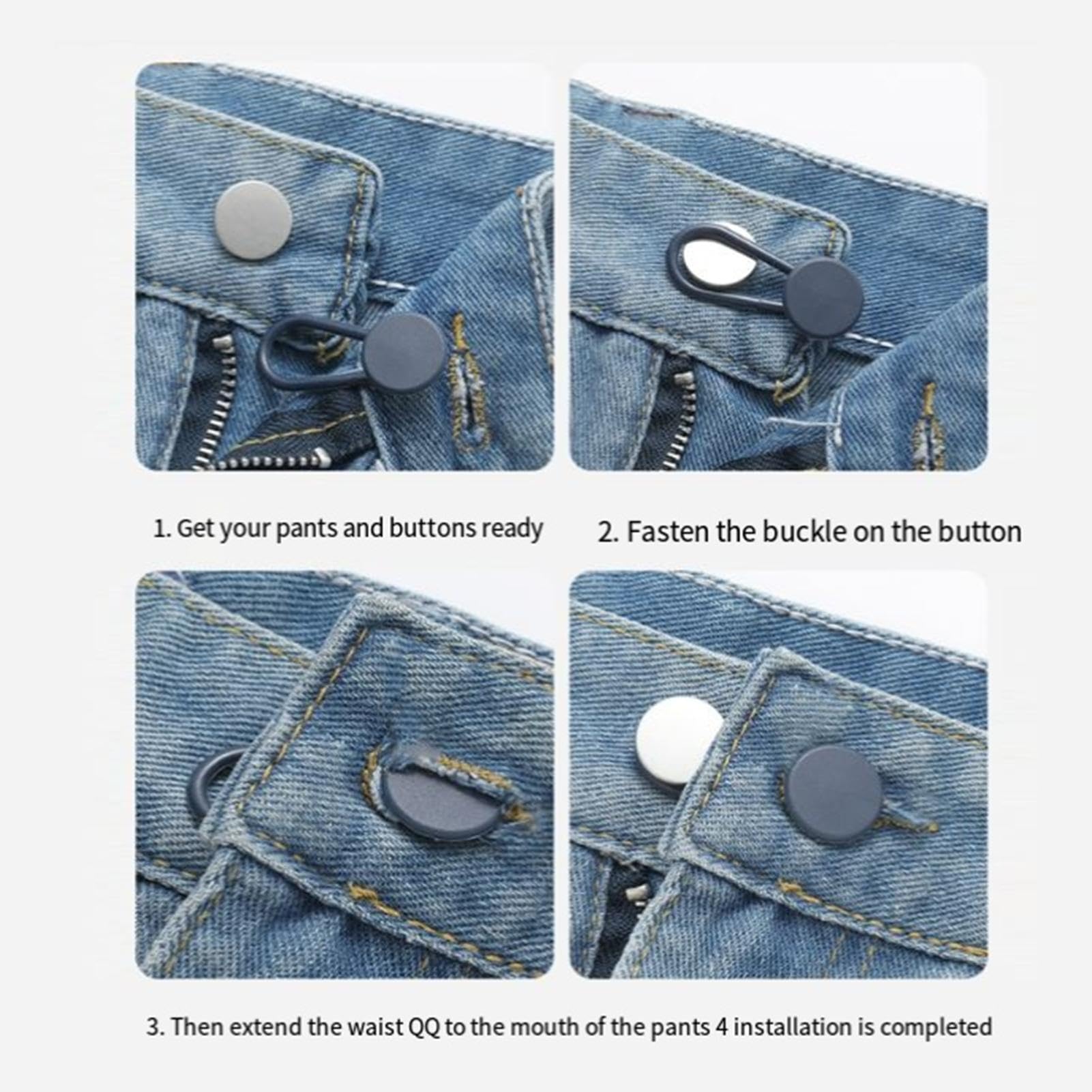 Rallonges De Boutons Pour Jeans, Rallonges De Boutons De Pantalons