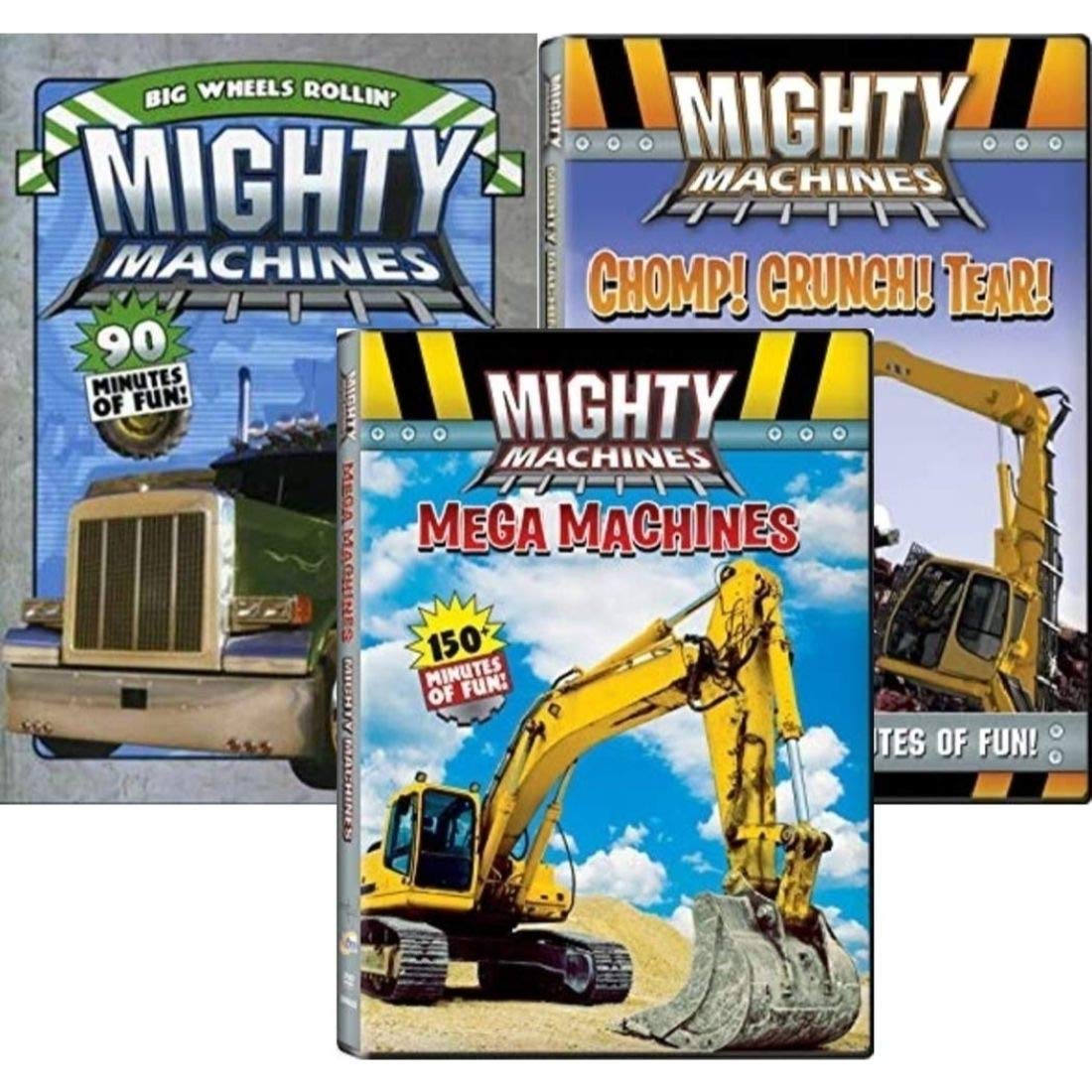 Mighty Machines: Mega Machines / Chomp! Chomp! Tear / Big Wheels Rollin' Three Pack DVD Set