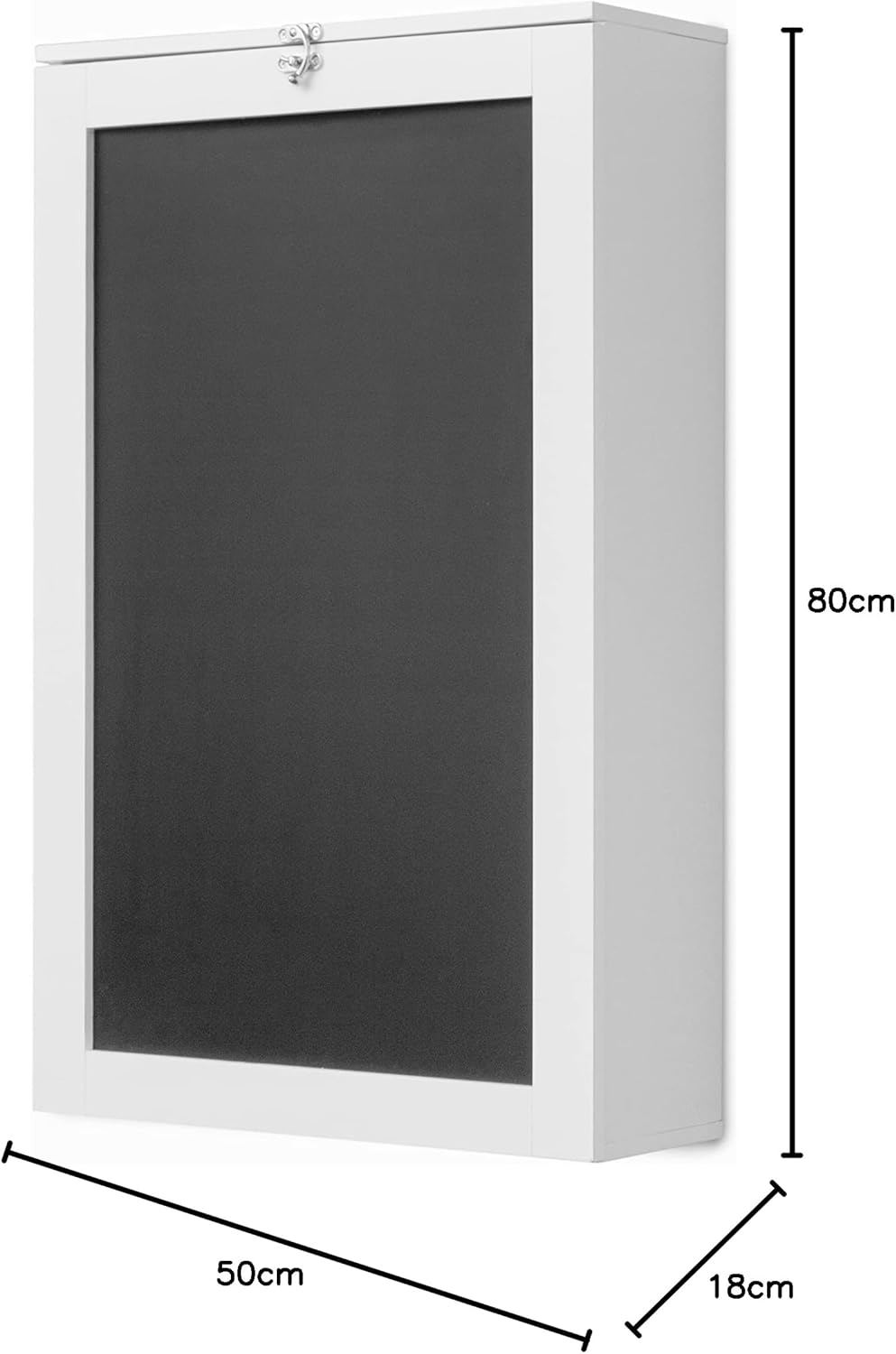 InnovaGoods Tisch, Holz, Weiß, 80x50x18 cm Weiß 80x50x18 cm