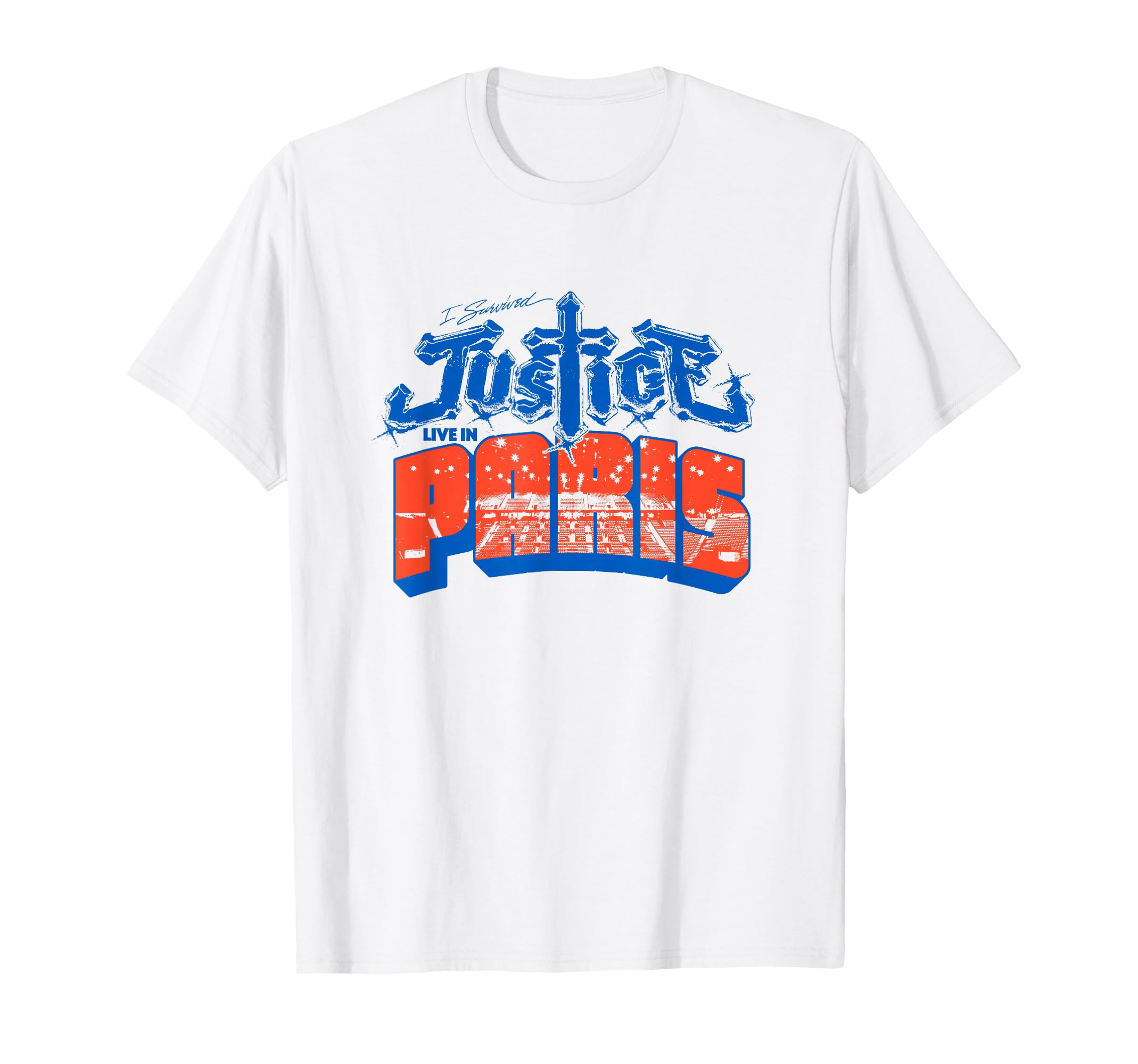 Amazon.com: I Survived Justice Live in Paris T-Shirt