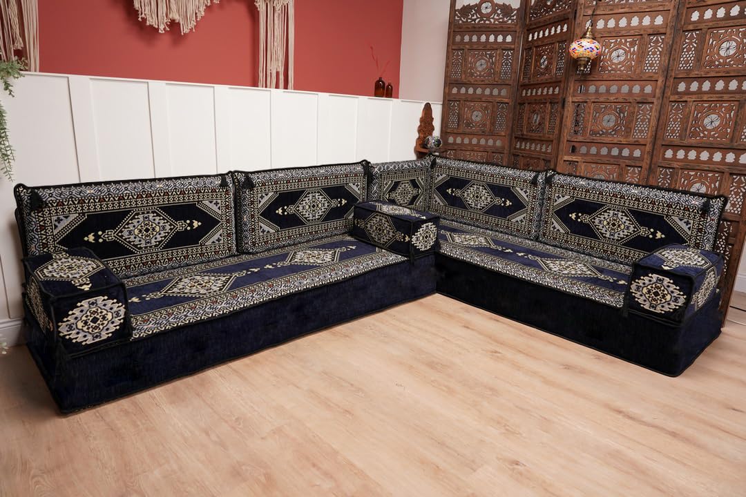 Amazon.com: arabicsofa L Shaped Jalsa Floor Seating Set – Handmade