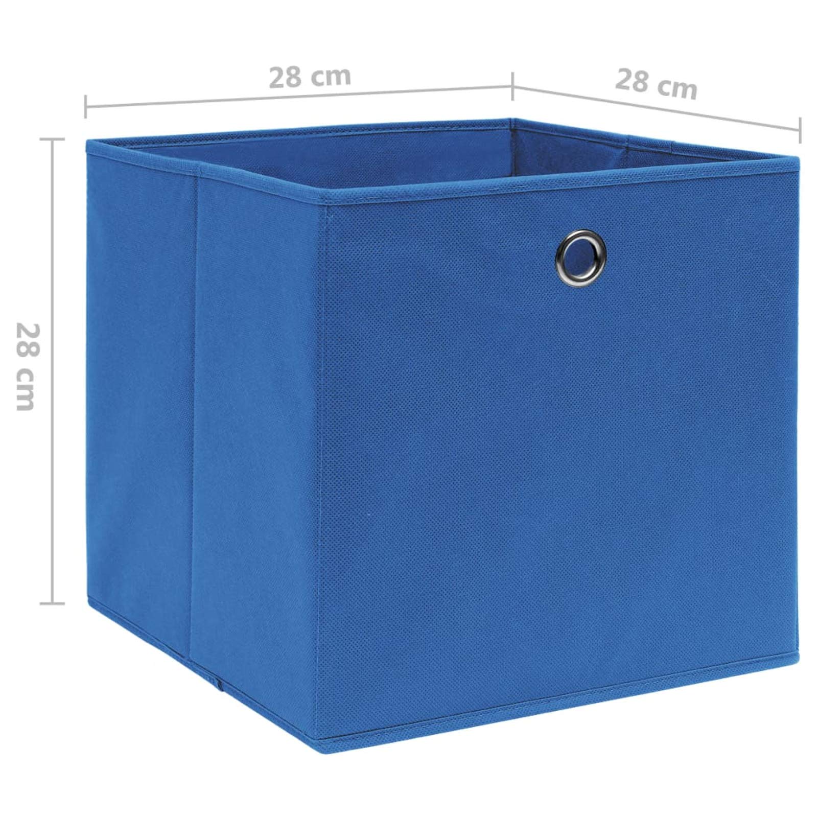 Aufbewahrungsboxen 10 STK Spielzeugkiste, Aufbewahrungskiste, Kleideraufbewahrung, Kleideraufbewahrung & Organisation, Vliesstoff 28x28x28 cm Blau