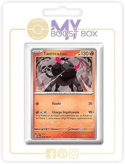 Comprar Tauros de Paldea (Tauros de Paldea) 018/191 Reverse - Myboost X Écarlate et Violet 8 - Étincelles Déferlantes Box de 10 Cartas Pokémon Francés