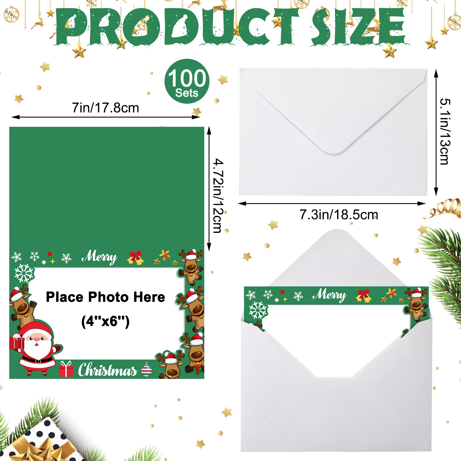 Amazon.com : Cholemy 200 Pcs Christmas Photo Frame Greetings Cards with White Envelopes Picture Frame Greeting Card with Envelopes Holiday Photo Cards Photo Sleeve Christmas Cards Fits 4 x 6 Photo Insert amazon-com-cholemy-200-pcs-christmas-photo-frame-greetings-cards-with-white-envelopes-picture-frame-greeting-card-with-envelopes-holiday-photo-cards-photo-sleeve-christmas-cards-fits-4-x-6-photo-insert