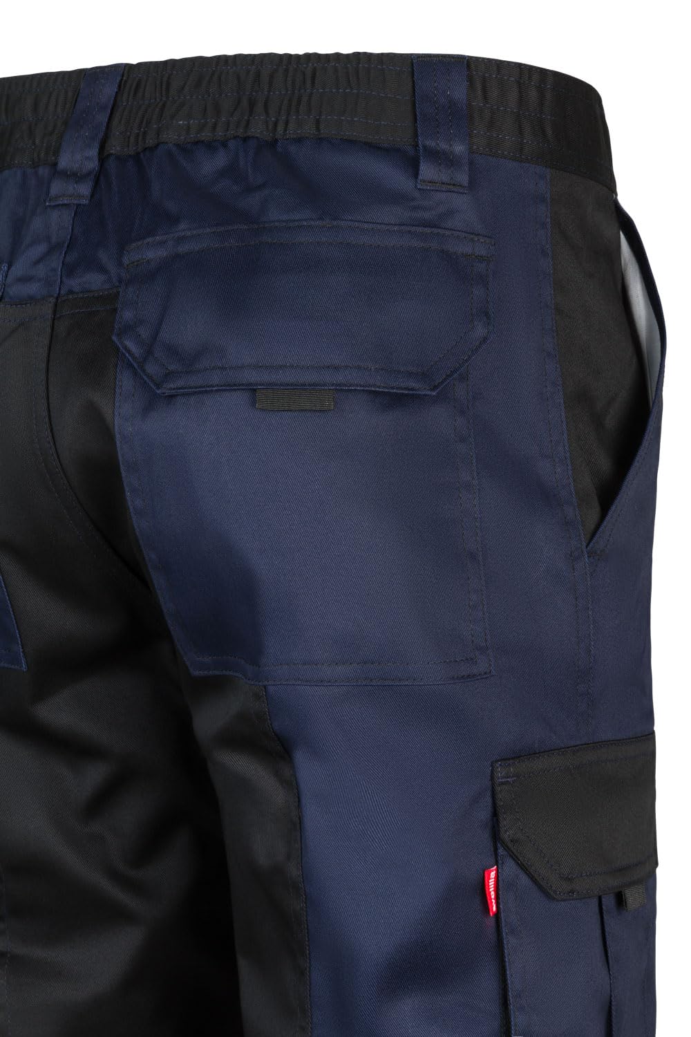 VELILLA 103020B, zweifarbige Hose mit Mehreren Taschen, Marineblau und Schwarz, Größe 38
