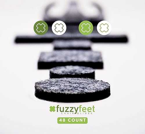 Miniatura 2 de Almohadillas de fieltro para muebles [48 unidades] | 1 pulgada redonda, forma circular | Fabricado en los Estados Unidos | Diseño resistente para