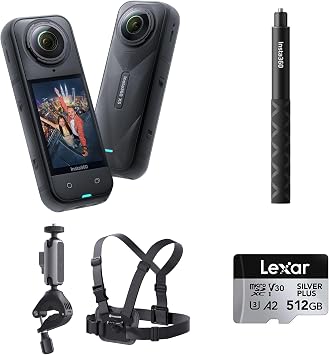 Insta360 X5 Aksiyon Kameras  - Motosiklet Kiti 512 GB