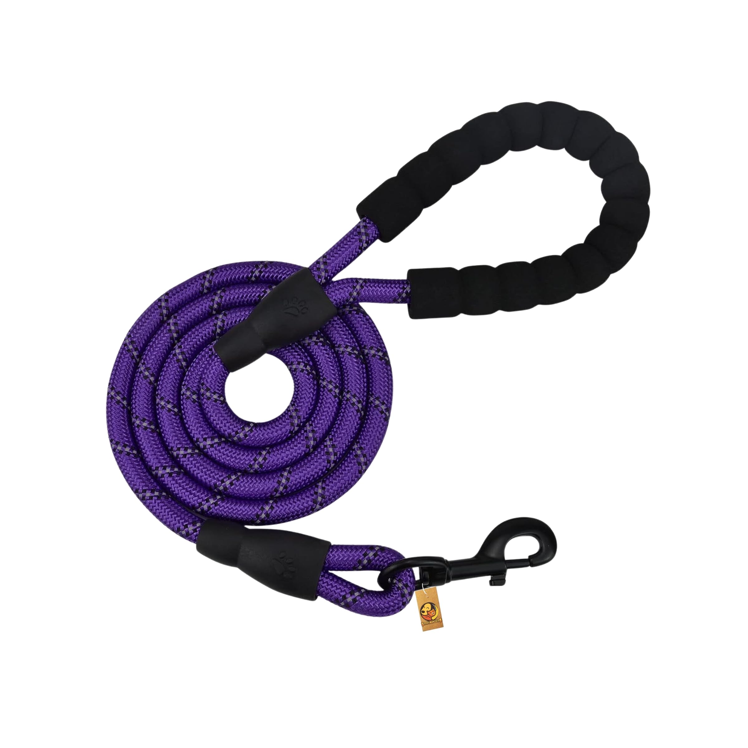 Foodie Puppies 5FT Dog Reflective Leash Rope with Comfortable Soft Padded Handle - (Snug Leash - Purple) Training, Walking, Heavy Duty Dog Rope Cord Leash for Small to Medium Sized Dogs (B0CJL9XBXW) Amazon Price History, Amazon Price Tracker
