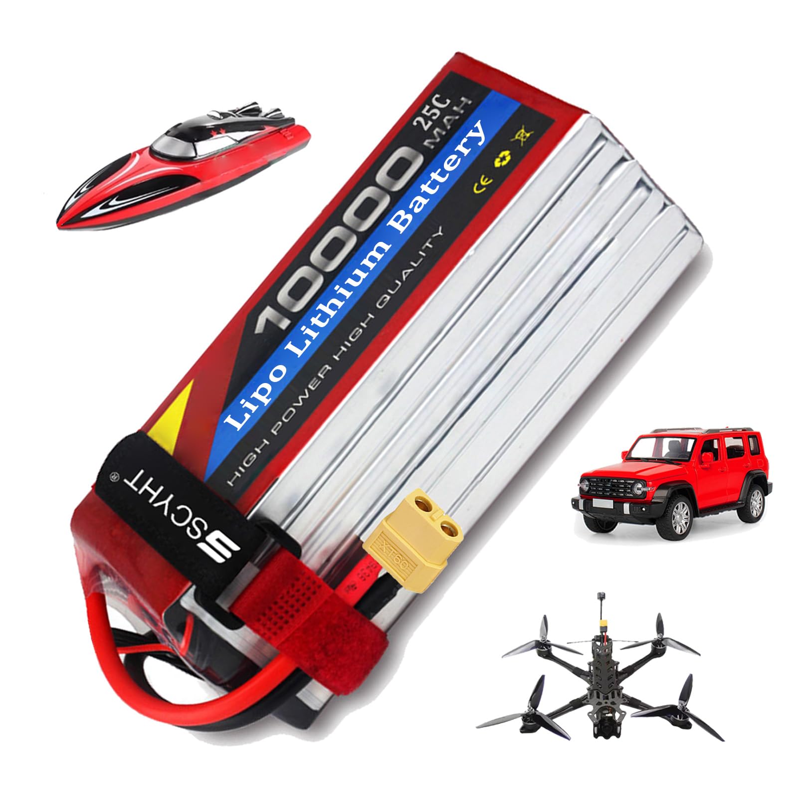Batterie droni 14,8 V 22,2 V Batterie al litio 25C