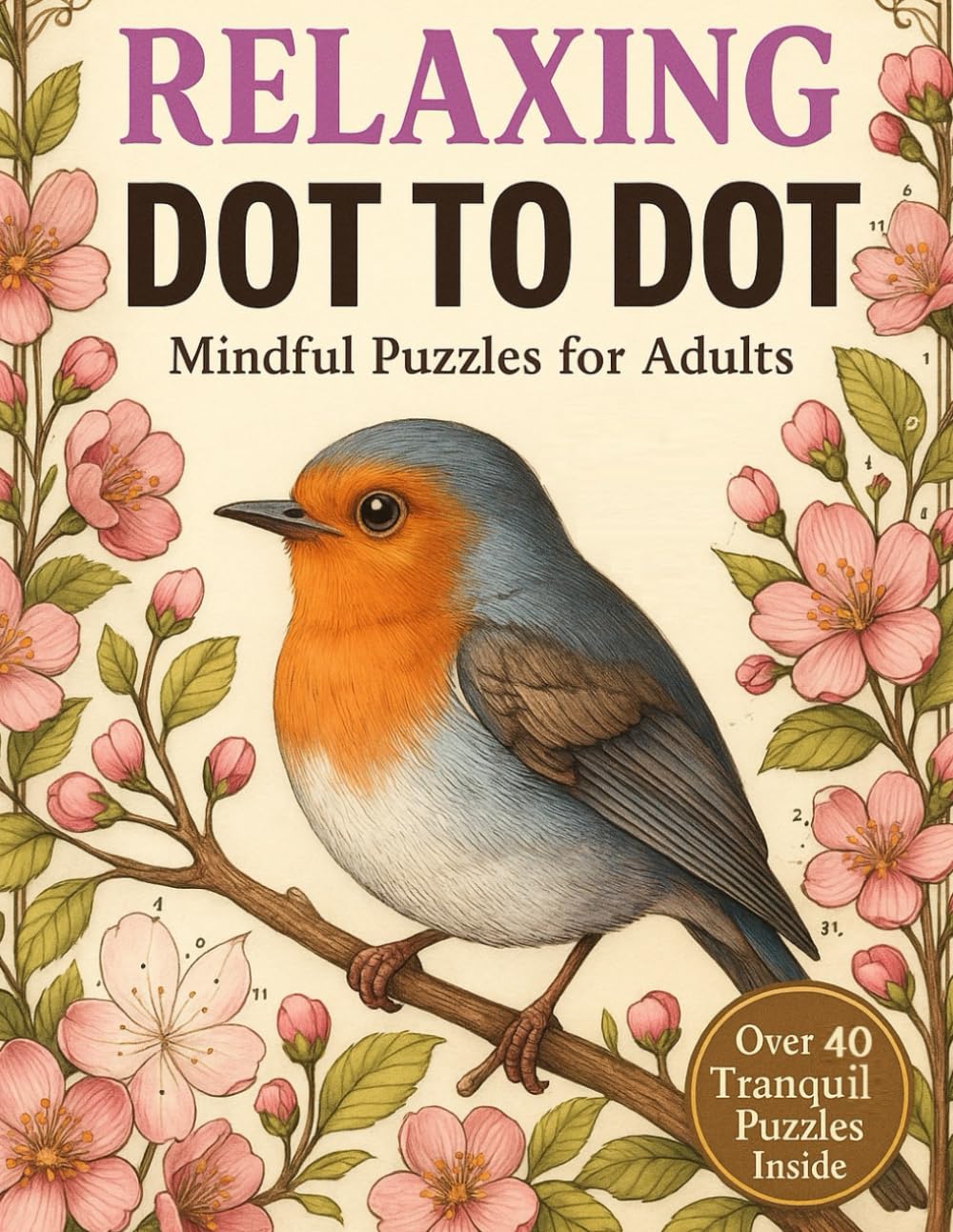 Relaxing Dot To Dot Book For Adults: Large Print Connect the Dots Puzzles For Adults and Seniors