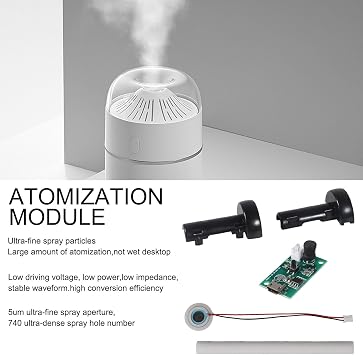 3pcs 5V USB Humidifier Atomization Module Driver Board, USB Spray Module Circuit Board Atomization Module Atomization Plate Circuit Board for Home for Family and DIY Experimental Equipment