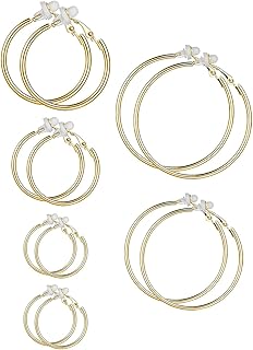 Clip On Hoop Earrings For Unpierced Picks collage image 2