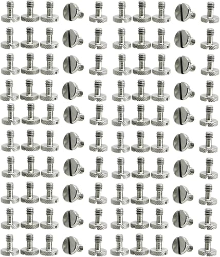 Tornillos de acero 14" trípode de liberación rápida QR placa cámara ranura cabeza plana SS inoxidable ideal para Manfrotto  Sachtler (100)