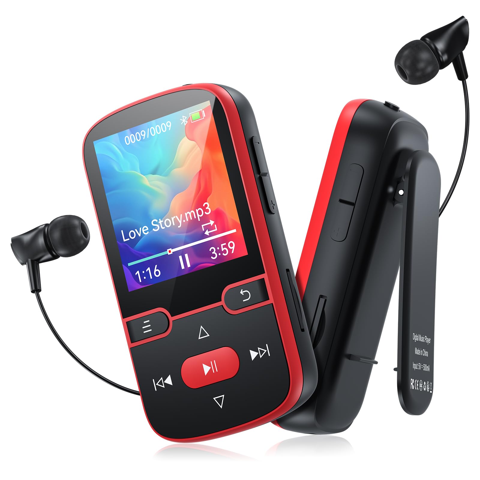 Amazon.co.jp: 64GB MP3プレーヤー Bluetooth 5.3 クリップ付き、HiFi
