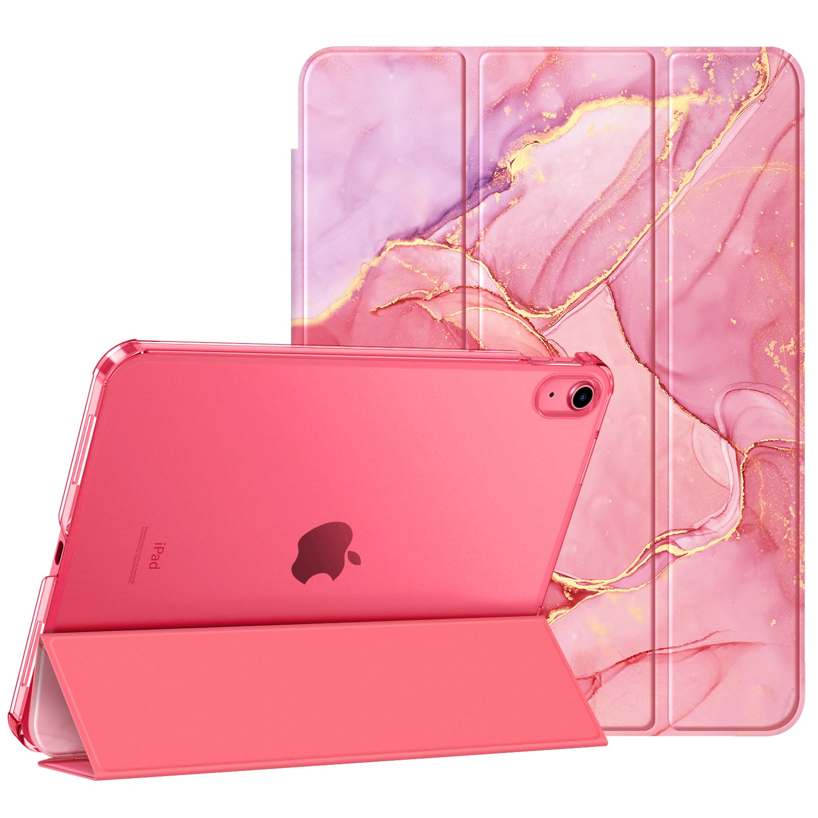 Fintie Hülle für iPad 11. Generation 2025 11 Zoll (A16), iPad 10. Generation 10.9 Zoll 2022 - Ultradünn Schutzhülle mit transparenter Rückseite Abdeckung Case Cover, Auto Schlaf/Wach,