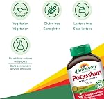 Jamieson Extra Strength Potassium 100 mg Timed Release, 100 Caplets, Supports Muscle & Nerve Function, Electrolyte Support, Helps Prevent Potassium Deficiency. Vegetarian, Proudly Canadian
